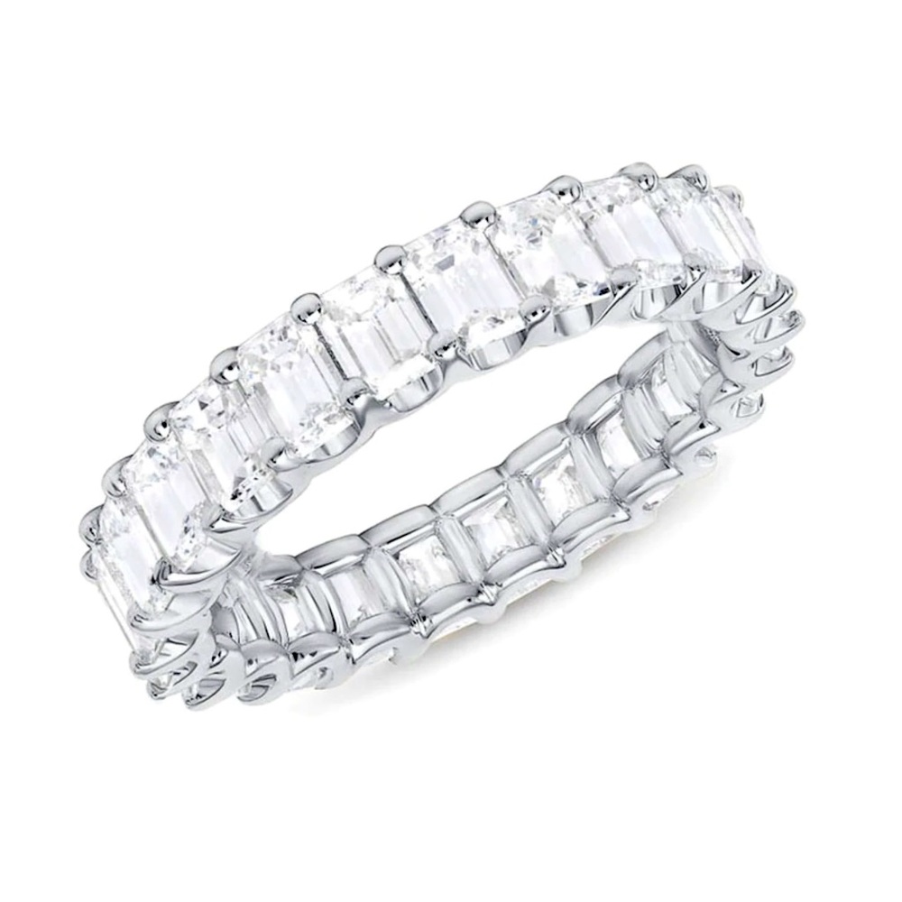 Emerald cut band